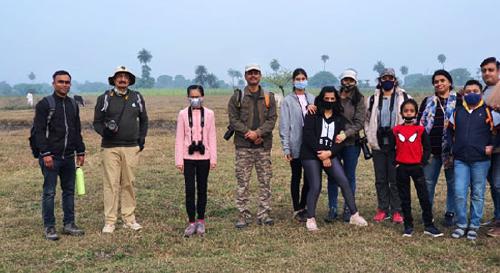 Nature walk and bird watching at Baroda Daulat